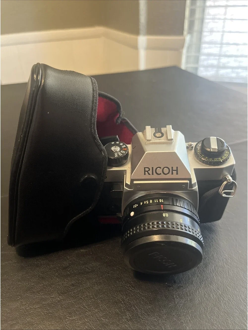 Ricoh KR-5 35mm Film Camera -Camera & Lens With Vintage OEM Case -Untested